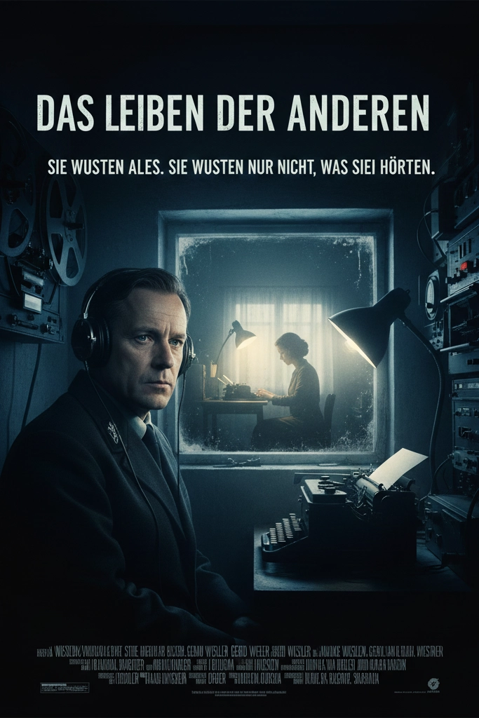 Das Leben der Anderen film cover – deutscher Thriller